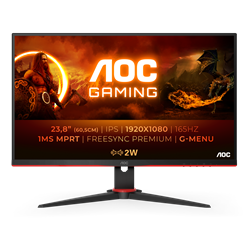 Монитор LCD 23.8'' [16:9] 1920х1080(FHD) IPS, nonGLARE, 165 Hz, 300 cd/m2, H178°/V178°, 1000:1, 80M:1, 16.7M, 1ms, VGA, 2xHDMI, DP, Tilt, Speakers, 2Y, Black+Cherry - фото 13362117