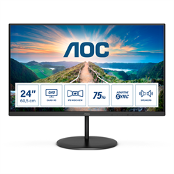 Монитор LCD 23.8'' [16:9] 2560х1440(WQHD) IPS, nonGLARE, 75 Hz, 250 cd/m2, H178°/V178°, 1000:1, 20М:1, 16.7M, 4ms, HDMI, DP, Tilt, Speakers, 3Y, Black - фото 13362184