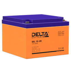 Аккумуляторная батарея DELTA BATTERY GEL 12-26