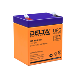 Аккумуляторная батарея DELTA BATTERY HR 12-21 W (12 В/5 Ач) - фото 13366072