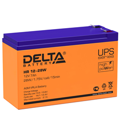 Аккумуляторная батарея DELTA BATTERY HR 12-28 W (12 В/ 7 Ач) - фото 13366081