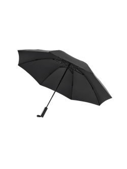 Зонт NINETYGO, обратного складывания со светодиодной подсветкой, черный - фото 13372577