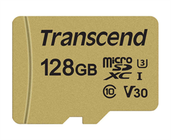 Карта памяти Transcend 128GB UHS-I U3 microSD with  Adapter, MLC - фото 13374207