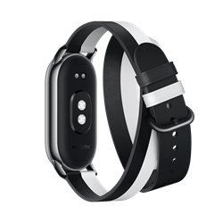 Ремешок Xiaomi Smart Band 8 Double Wrap Strap - Black and white M2253AS1 (BHR7311GL) - фото 13375196