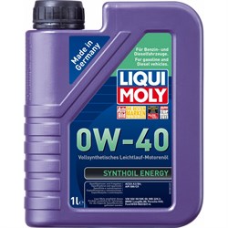 Синтетическое моторное масло LIQUI MOLY Synthoil Energy 0W-40 SM/CF;A3/B4 - фото 13389854