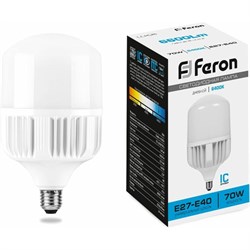 Светодиодная лампа FERON 70W 230V E40 6400K, LB-65 - фото 13494661