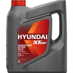 Синтетическое моторное масло HYUNDAI XTeer XTeer Gasoline G700 5W30 SN - фото 13497558