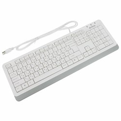 Клавиатура проводная A4TECH Fstyler FK10, USB, 104 кнопки, белая, 1147536 - фото 13498319