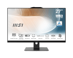 Modern AM272P 12M-291RU (MS-AF82)  27'' FHD(1920x1080)/Intel Core i5-1240P/16GB+512GB SSD/Integrated/WiFi/BT/2.0MP/KB+MOUSE(WLS)/W11Pro/1Y/BLACK - фото 13498508