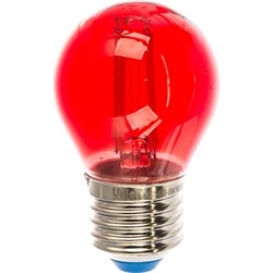 Светодиодная лампа Uniel LED-G45-5W/RED/E27 GLA02RD - фото 13513133
