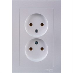 Двухместная розетка Systeme Electric ATLAS DESIGN - фото 13513608