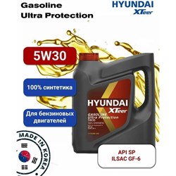 Синтетическое моторное масло HYUNDAI XTeer XTeer Gasoline Ultra Protection 5W30 - фото 13516292