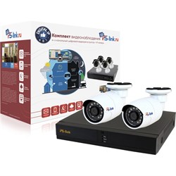 Комплект видеонаблюдения PS-link KIT-C502IP-POE - фото 13518344