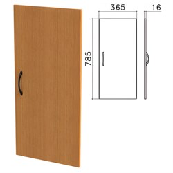 Дверь ЛДСП низкая "Фея", 365х16х785 мм, цвет орех милан, ДФ13.5 - фото 13519787