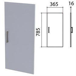 Дверь ЛДСП низкая "Монолит", 365х16х785 мм, цвет серый, ДМ41.11 - фото 13519853