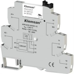 Колодка для интерфейсного реле Klemsan KPR-SCE-24VDC-1C - фото 13529263