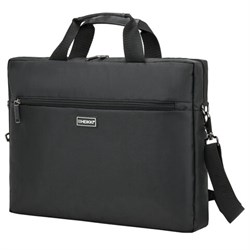Сумка портфель HEIKKI TEMPO (ХЕЙКИ) с отделением для ноутбука 15,6", карман, Rush, черная, 30х40х4 см, 272607 - фото 13530314