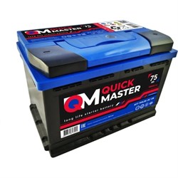 Аккумуляторная батарея Quick Master SP 6СТ-75 (R)-(0) 560А, 277x175x190 - фото 13532665