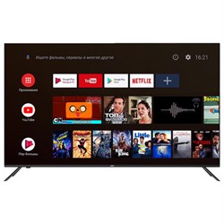 Телевизор JVC LT-43M697, 43&quot; (109 см), 1920x1080, FullHD, 16:9, SmartTV, Wi-Fi, безрамочный, черный