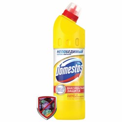 Чистящее средство 500 мл, DOMESTOS "Свежесть цитруса", с отбеливающим эффектом, гель, 3441,3442 - фото 13552402