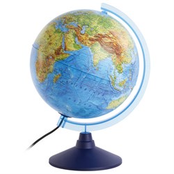 Глобус интерактивный физический/политический GLOBEN, диаметр 250 мм, с подсветкой, INT12500284 - фото 13555194