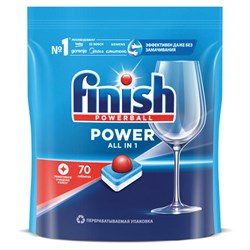 Таблетки для посудомоечных машин 70 шт. FINISH Power "All in 1", 3213237 - фото 13555418