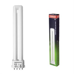 Лампа люминесцентная OSRAM DULUX S/E 11W/21-840, 11 Вт, U-образная, холодный белый свет, цоколь 2G7 - фото 13562651