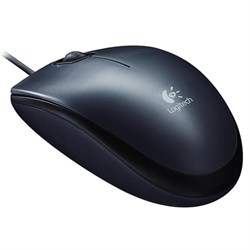 Мышь проводная LOGITECH M90, USB, 2 кнопки + 1 колесо-кнопка, оптическая, черная, 910-001794 - фото 13562898