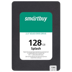 Твердотельный накопитель SSD SMARTBUY Splash 128GB, 2,5&quot;, SATA III, черный, SBSSD-128GT-MX902-25S3