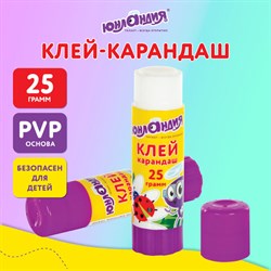 Клей-карандаш ЮНЛАНДИЯ "ЮНЛАНДИК И БОЖЬЯ КОРОВКА", 25 г, улучшенный, 227612 - фото 13563964