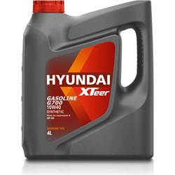 Синтетическое моторное масло HYUNDAI XTeer XTeer Gasoline G700 10W40 SN - фото 13566158