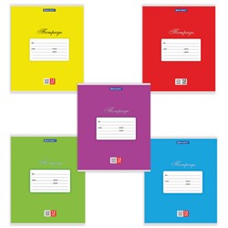 Тетрадь 12 л. BRAUBERG КЛАССИКА, частая косая линия, обложка картон, АССОРТИ (5 видов), 103278 - фото 13587966