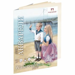 Папка для акварели БОЛЬШАЯ А3, 20 л., 200 г/м2, бумага молочного цвета ГОЗНАК, "Морячка", П-2668 - фото 13589019