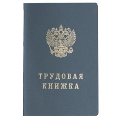 Бланк документа "Трудовая книжка", 88х125 мм, ГОЗНАК - фото 13589204