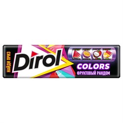 Жевательная резинка DIROL &quot;Colors Фруктовый Рандом&quot;, 10 подушечек, 13,6 г, 101661