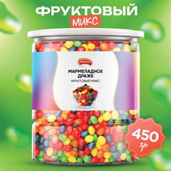 Мармелад жевательный NARMAK "Фруктовый микс" с кисло-сладким вкусом, 450 г - фото 13590833