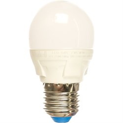Светодиодная лампа Uniel ЯРКАЯ LED-G45 7W/WW/E27/FR PLP01WH - фото 13591767