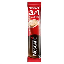 Кофе растворимый порционный NESCAFE "3 в 1 Классик", КОМПЛЕКТ 20 пакетиков по 14,5 г, 12460849 - фото 13592651