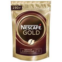 Кофе молотый в растворимом NESCAFE "Gold" 190 г, сублимированный, 12403031 - фото 13592682