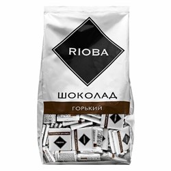 Шоколад порционный RIOBA Горький 72%, 800 г, пакет, 366306 - фото 13592687