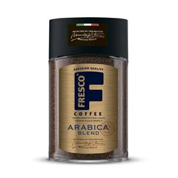 Кофе растворимый FRESCO &quot;Arabica Blend&quot; 100 г, стеклянная банка, сублимированный