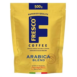 Кофе растворимый FRESCO "Arabica Blend", сублимированный, 500 г, мягкая упаковка - фото 13592724