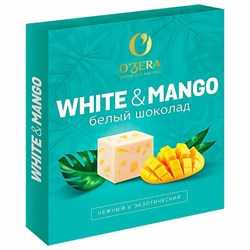 Шоколад порционный O'ZERA "White Mango" белый с манго, 90 г (12 кубиков), ООС850 - фото 13592748