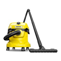 Пылесос хозяйственный KARCHER WD 2 Plus, мусоросборник 12 л, мощность 1000 Вт, желтый, 1.628-000.0 - фото 13597360