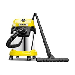 Пылесос хозяйственный KARCHER WD 3 S, мусоросборник 17 л, мощность 1000 Вт, желтый, 1.628-135.0 - фото 13597361