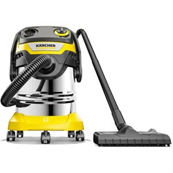 Пылесос хозяйственный KARCHER WD 5 S, мусоросборник 25 л, мощность 1100 Вт, желтый, 1.628-350.0 - фото 13597365