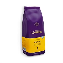 Кофе в зернах LOFBERGS "Brazil", 1 кг, арабика 100%, Швеция, 42672 - фото 13599573
