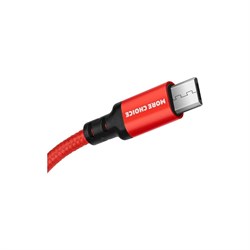 Дата кабель для micro USB More Choice K12m Red Black - фото 13601016