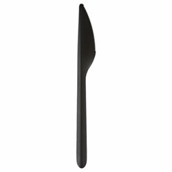 Нож одноразовый полипропиленовый 173 мм, черный, ПРЕМИУМ, ВЗЛП, 4031Ч - фото 13602088