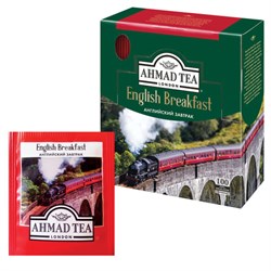 Чай AHMAD "English Breakfast" черный, 100 пакетиков в конвертах по 2 г, 600i-08 - фото 13607684